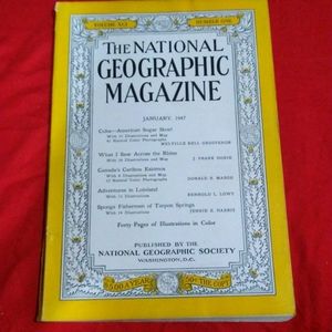 Vintage National Geographic Magazine January 1947